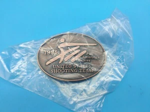 NEW 1995 Pan American Games US SHOOTING TEAM Belt BUCKLE NOS - Bild 1 von 3