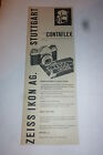 # Advertising Pubblicita'  Zeiss Ikon Ag. Contaflex - 1954 / Optar 1963