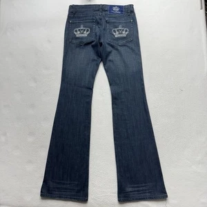Pantalones de mezclilla Rock Republic Victoria Beckham Crown acampanados de cristal vintage para mujer talla 28 - Imagen 1 de 12