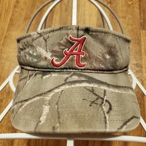 Alabama Crimson Tide Hat Visor Adult Strapback Camouflage Golf Tennis 47 Brand - Picture 1 of 8