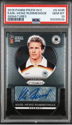 Karl Heinz Rummenigge 2018 Panini Prizm World Cup Auto Autograph PSA 10 Germany - Image 1 of 2