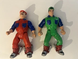 Nintendo* Super Mario Bros Movie ERTL Action Figuren Mario & Luigi 1993 Vintage - Bild 1 von 14