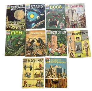 How and Why Wonder Books x 10 Vintage Kids Reference Books Paperback Mid Century - Picture 1 of 17