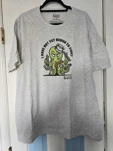 5.11 Tactical T Shirt Mens 2XL Large Gray Short Sleeve Crew Neck Pullover Tee - Picture 1 of 3