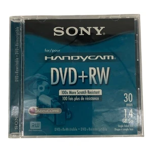 Sony Handycam DVD+RW Recording Disk 30 Minutes 1.4 GB NEW - Picture 1 of 3
