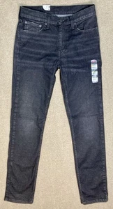 Jeans Levis 511 para Hombres Talla 32x34 Negros Calce Ajustado Elastizado Avanzado Denim Desteñido NUEVO - Imagen 1 de 17