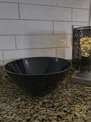 CUENCO PARA SERVIR MELAMINA CAJA Y BARRIL Ensaladas Snacks Grande 4 cuartos ~ 16 C NEGRO Foto 1 de 4