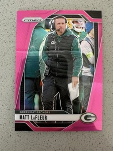 Matt LaFleur 2024 Panini Prizm Pink Prizm Green Bay Packers #108 - Bild 1 von 2