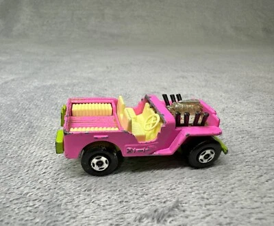 Jeep Hot Rod 1971 Matchbox Superfast 2 rosa verde Lesney Inglaterra vintage Foto 1 de 4