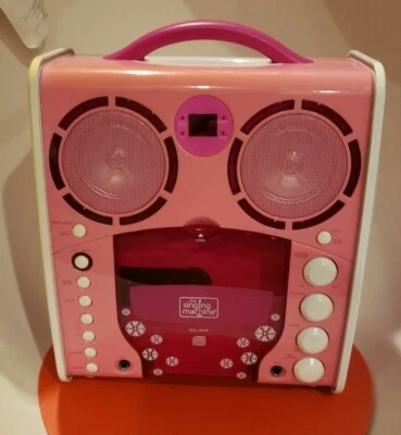 Máquina de canto SML-383 Reproductor de CD/CDG portátil Máquina de karaoke Rosa - Trabajo probado Foto 1 de 4