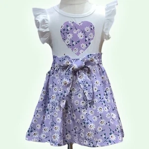 Baby Girls Dress 24 Months Daisy Lavender Spring Summer TRAVELERS COLLECTION - Picture 1 of 8