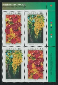 2003 Canada SC# 2003a UR - National Emblems - Plate Block M-NH Lot # 3531b - Picture 1 of 1