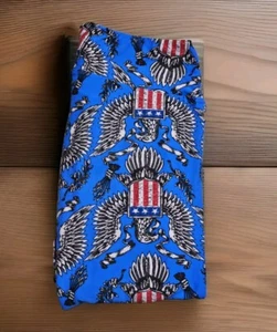 Lularoe TC Tall Curvy Leggings Red White & Blue Americana Patriotic Election HTF - Picture 1 of 6