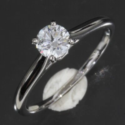 Anillo Cartier Diamante 0.32ct Solitario 1985 US4 Platino950 E1516 Foto 1 de 4