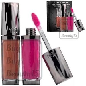 Urban Decay Revolution Lipgloss Travel-Size Duo kit ( Limited Edition ) New Box