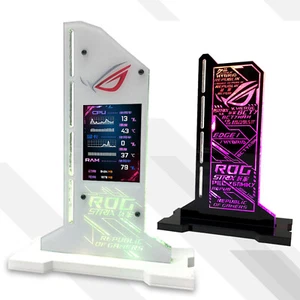 Metalowy uchwyt karty graficznej Uchwyt VGA 2,4" LCD RGB CPU GPU RAM Monitor - Zdjęcie 1 z 18