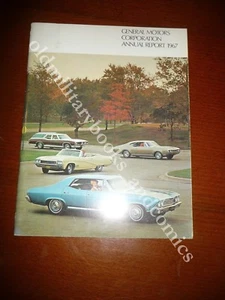DEPLIANT PUBBLICITARIO LIBRETTO GENERAL MOTORS CORPORATION ANNUAL REPORT 1967 - Picture 1 of 12