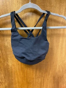 Lululemon black sport's bra women's size 2. Previously owned - Picture 1 of 2