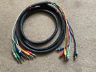snake 8 way channel recording unbalanced loom rca to jack 3m 6.35mm cable