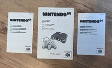 NTSC-U N64 Nintendo 64 Console Original Instruction Booklet Manual & 2x Booklets