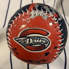 Greenville Drive Red White Blue Splatter Theme Baseball Ball Souvenir