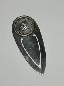 The Great Dane Club Of America Sterling Silver Bookmark - Picture 1 of 5
