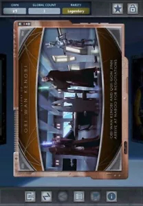 Star Wars Card Trader  - Legendary Bronze Gilded History of Obi-Wan, Qui-Gon 3cc - Picture 1 of 2