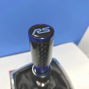 BLUE CARBON RS SPORT STICK SHIFT GEAR KNOB for FOCUS MK2 MK3 MK4 FIESTA ST 2.3T - Picture 1 of 7