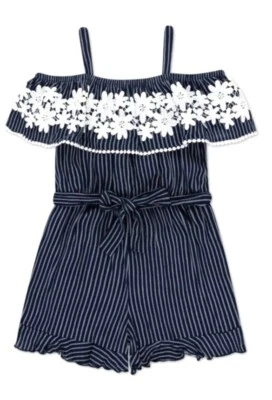 Mameluco sin mangas Speechless con hombros descubiertos para niñas M Foto 1 de 4