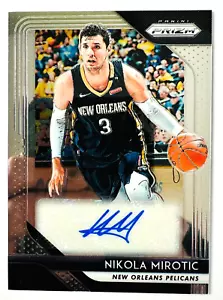2018-19 Panini Prizm Nikola Mirotic AUTO Card Pelicans Star! - Picture 1 of 3