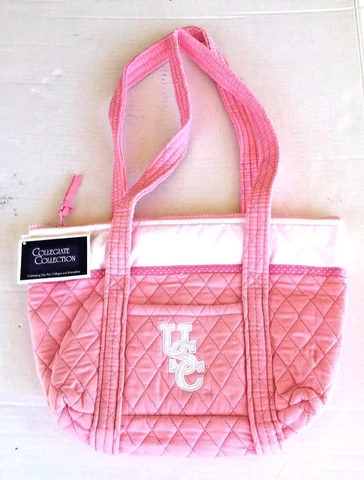 UNIVERSITY OF SOUTH CAROLINA GAMECOCK PURSE POCKETBOOK NEW WITH TAGS PINK AND WH Cover