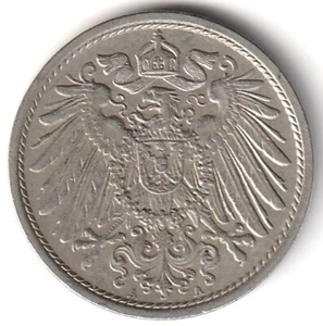 1912-A German Empire 10 Pfennig Berlin Prussia Mint Nice Free Shipping - Picture 1 of 2