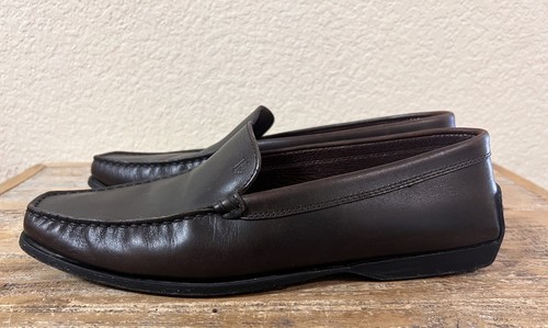 TOD’S TODS SCARPE DA GUIDA PELLE MARRONE DONNA 40 US 10