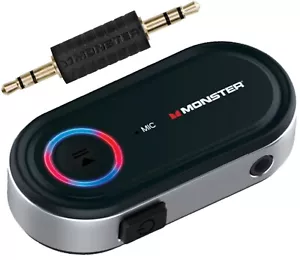 Monster Bluetooth 3.5mm AUX Audio Receiver Adapter with Voice Assistant Support - Picture 1 of 6