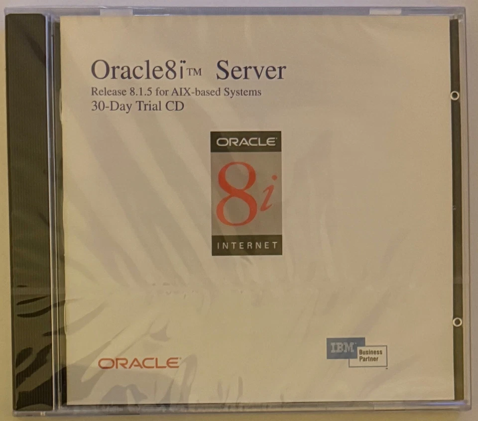 ORACLE 8i SERVER - RELEASE 8.1.5 FOR AIX-BASED SYSTEMS - 30-DAY TRIAL CD - Image 1 of 2