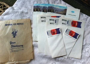 Vintage 1950 s MCM Hotel Stationery Imperial 400 & El Tovar Grand Canyon & Calif - Picture 1 of 10