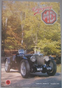 Enjoying MG magazine November 1990 Volume 10 No 11 - Picture 1 of 2