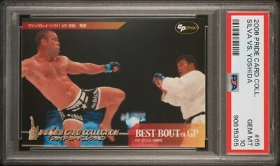 2006 Pride Card Collection Wanderlei Silva VS Yoshida #65 PSA 10 POP 2 - Image 1 of 2