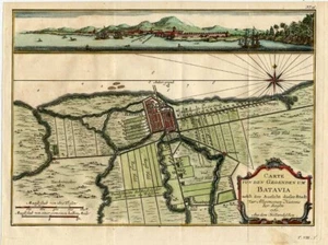 Antique Map of Batavia by Schwabe (1751) - Picture 1 of 1