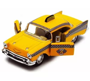 Official Kinsmart Chevrolet Bel Air New York Yellow Taxi Cab Diecast Car 1/40 - Picture 1 of 3