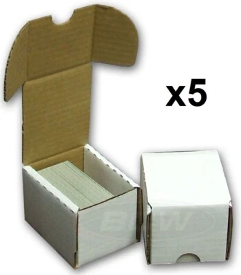 5x BCW Card Storage Box Cardboard 100ct Count 1-BX-100 - Image 1 of 4