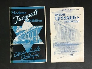 MADAME TUSSAUDS EXHIBITION OFFICIAL GUIDE & CATALOGUE 1933 & LIST OF EXHIBITS - Picture 1 of 2