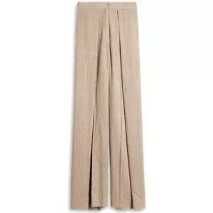 Missoni $10.5k Crystal Embroidered Pleated Wide-Leg Pants Silk IT40/4 Striped - Picture 1 of 12