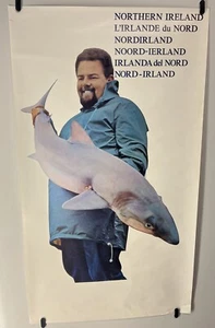 Original vintage travel Poster Northern Ireland Fisherman - Picture 1 of 6
