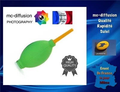 Poire Soufflante De Nettoyage VERT, Canon, Nikon, Pentax , Sony, Tamron... - Photo 1/4