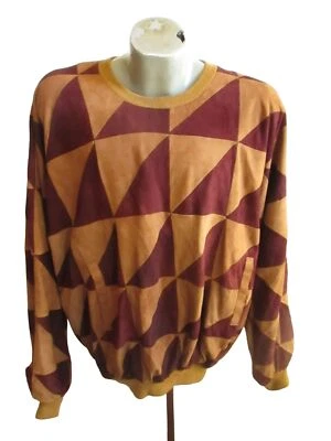 Vintage Men's 1970's Suede Pullover Sweater Shirt XL/2XL Indy Mod Leather Rarest - Image 1 of 4