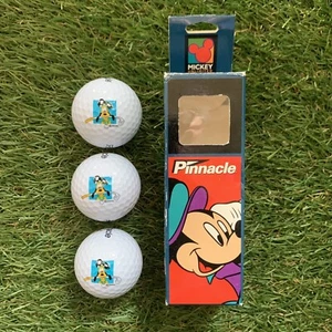 3 x Vintage Pinnacle Gold LS Disney Goofy Logo Golf Balls In Box - Picture 1 of 5