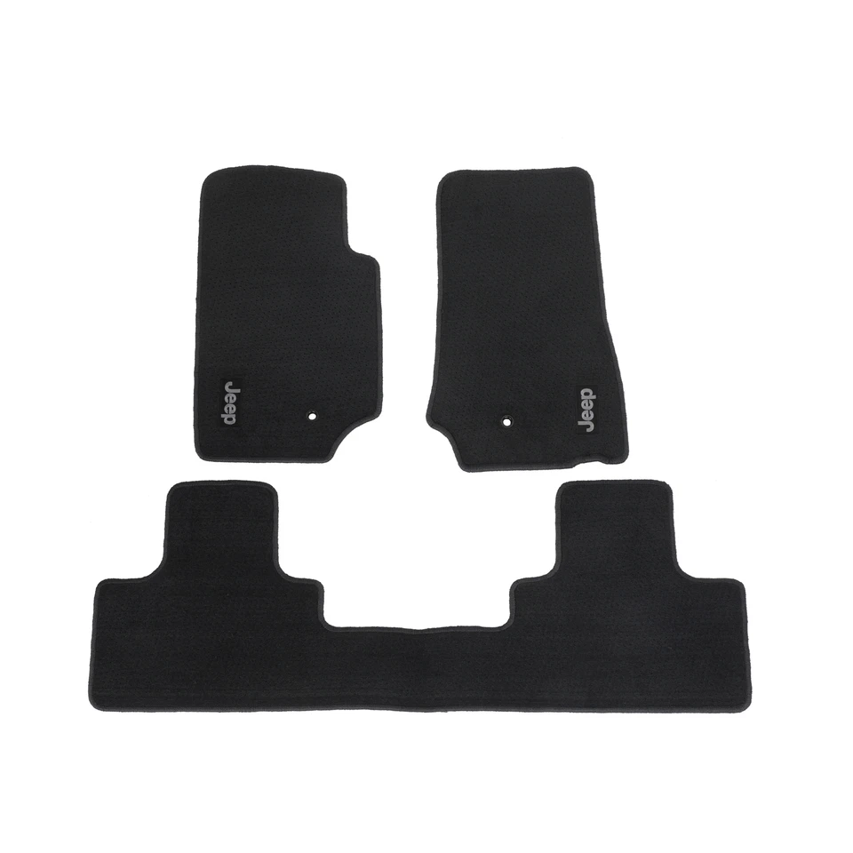 Alfombrillas Jeep Wrangler Unlimited 2007-2013 4 puertas pizarra oscura Mopar genuino OEM Foto 1 de 4