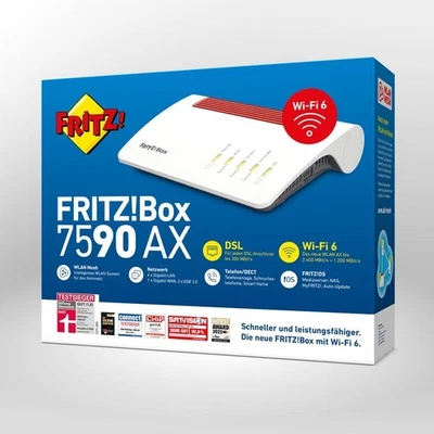 AVM FRITZ! Box 7590 AX v2 (20002998)  Wifi 6 unbenutzt - Bild 1 von 4