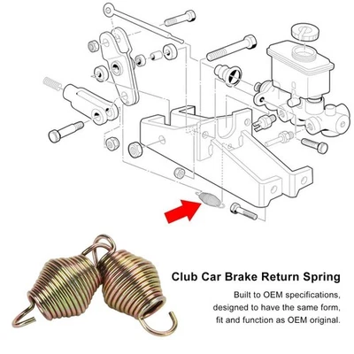 Pair  Car Brake Pedal Return Springs 1013531 for DS Gas Electric 1999?Up $ - Image 1 of 4